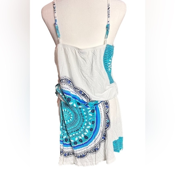 LASCANA women’s beach dress size 40 white and blue - Picture 2 of 10